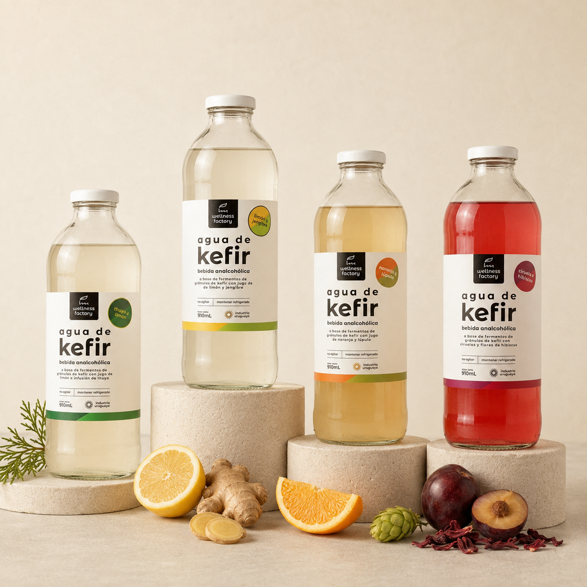 Agua de Kefir - botellas familiares